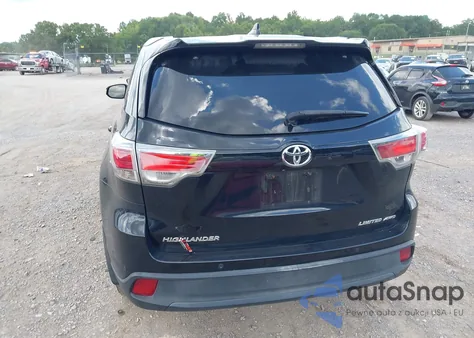 2015 Toyota Highlander Limited V6 z USA, uszkodzony, nr VIN 5TDDKRFH5FS076512